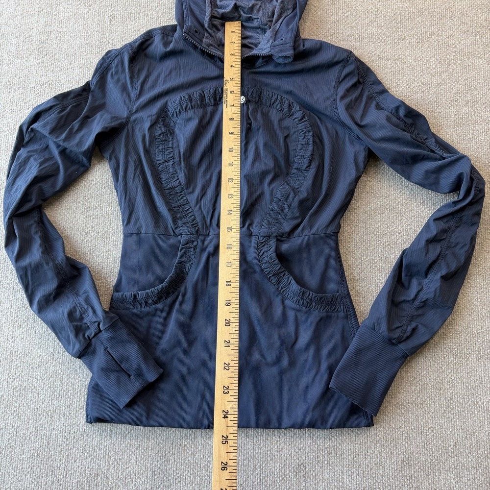Lululemon Dance Studio Jacket Navy Blue Hoodie Coat Yoga - Picture 3 of 8